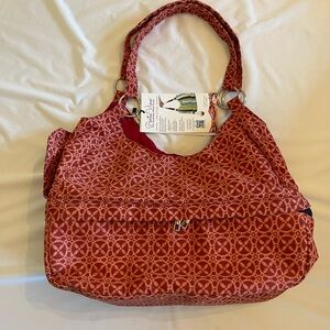 Porto Vino Red Patterned ‘Swankey’ Wine Purse